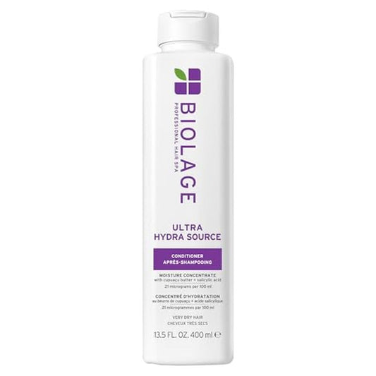Biolage Ultra Hydra Source Conditioner - Intensely Condition, For Very Dry, Thick, Coarse Hair, Infused with Micro-dosed with Cupua?u Butter & Salicylic Acid