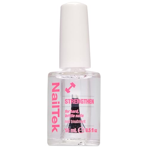 Nail Tek Nail Strengthener Clear 0.5 Fl Oz – Strengthening Nail Treatment for Dry, Brittle Nails – Pack of 1