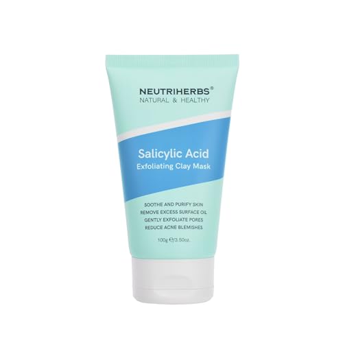 Salicylic Acid Clay Mask for Acne & Oily Skin - Hydrating & Purifying Facial Mask 3.5 Oz