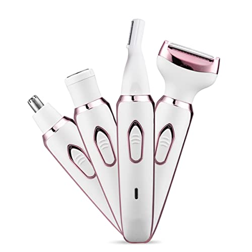 4-in-1 Women’s Electric Razor & Trimmer – Painless Facial & Body Hair Removal