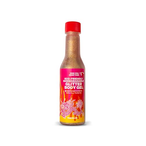 Rose Gold Body & Face Glitter Gel - Biodegradable, Vegan Rave Makeup 5oz