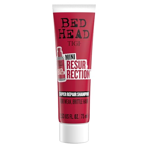 TIGI Bed Head Resurrection Super Repair Travel Mini Shampoo 2.53 fl oz – Nourishing Dry & Damaged Hair