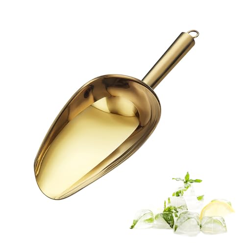 8 oz Stainless Steel Ice Scoop for Kitchen & Bar Use