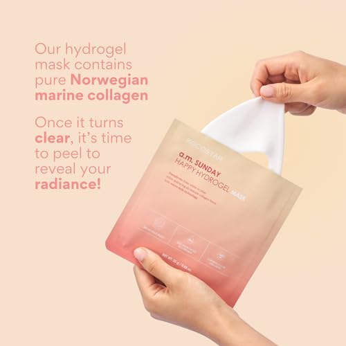 KOCOSTAR Norwegian Collagen Hydrogel Mask with Hyaluronic Acid, Deep Skin Hydration & Elasticity, 1 Sheet