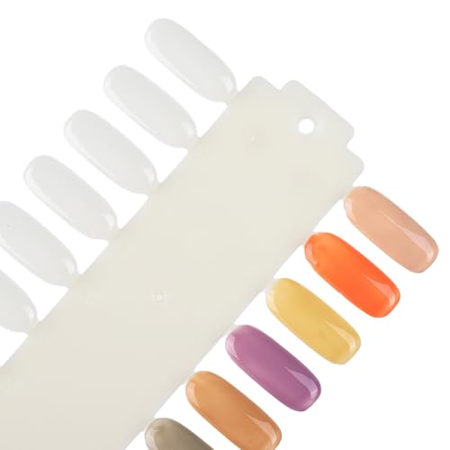 Nail Color Swatch Display Palettes 3 Sets 216 Tips - Clear Nail Tips & Color Testers