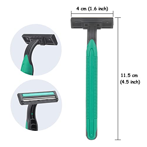 Disposable Razors Bulk 50 Pack – Individually Wrapped for Travel, Hotels & Care Packages