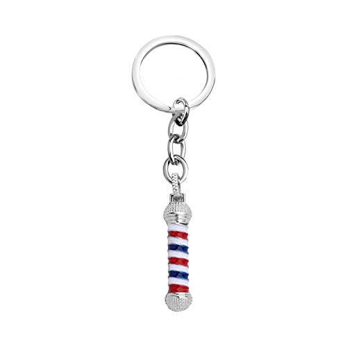 Barber Shop Keychain Pendant Necklace - Hair Stylist Gift