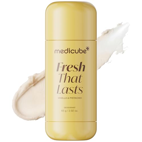 medicube Kojic Acid & Turmeric Aluminum-Free Deodorant | Vanilla & Pistachio Perfumed Stick, All-Day Odor Protection for Women & Men | Underarm Brightening Care | Korean Skincare, 2.92 oz.