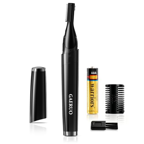 GAERUO Electric Eyebrow Trimmer for Men & Women - Painless Dual-Blade Razor