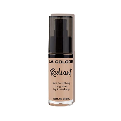 L.A. COLORS Radiant Liquid Foundation Beige 0.5oz x2 – Buildable, Hydrating Makeup