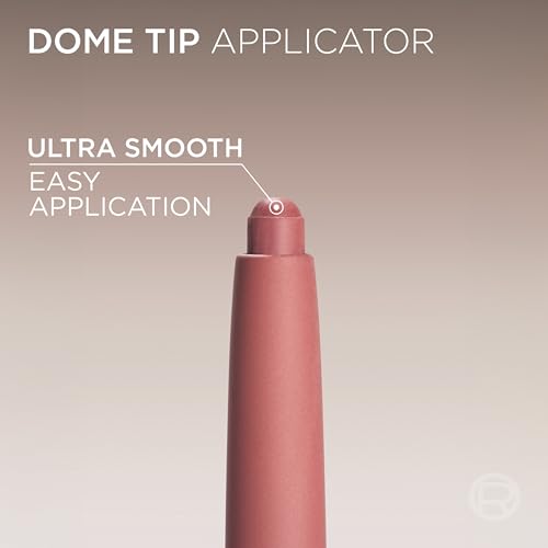 L'Oreal Paris Blurfiller Lip Liner, Lightweight, Buildable, and Sculpting Lip Pencil, Line, Define, and Contour for Fuller-Looking Lips, Nude Espresso, 0.21 oz