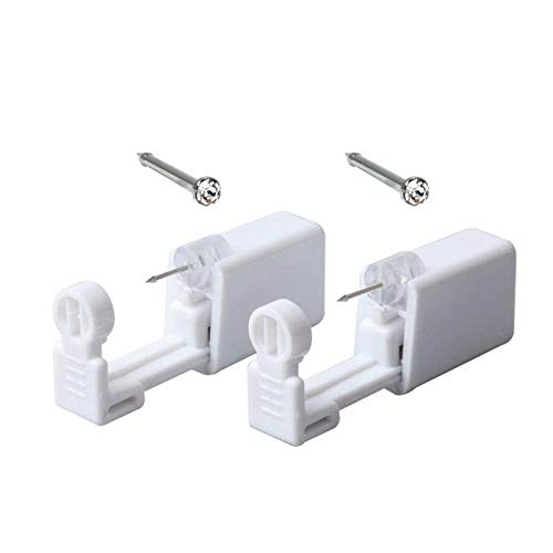 XUKEKOY 2 Pack Safety Nose Piercing Gun Kit - Painless & Easy Use