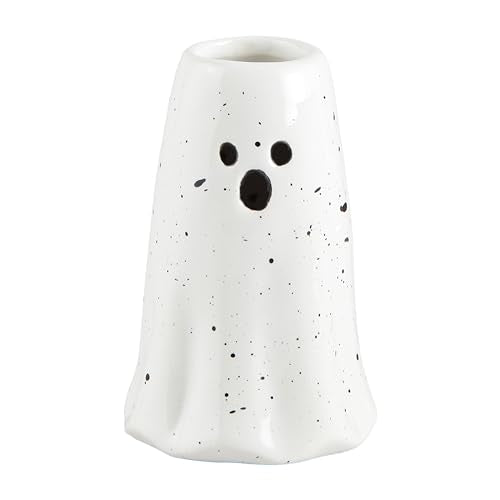Small Ghost Vase - Hand-Painted Ceramic Decorative Piece
