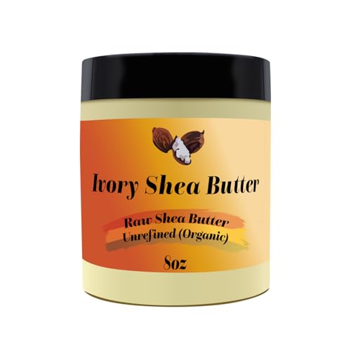 Black Lavish Essentials Organic West African Shea Butter 8 oz - Raw & Unrefined Moisturizer