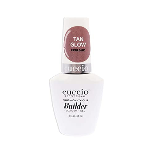Cuccio Pro Brush-On Builder Gel - Tan Glow - Calcium Enriched Soak-Off