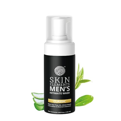 Skin Elements Men's Intimate Wash with Tea Tree Oil & Aloe Vera - 4.05 Fl Oz
