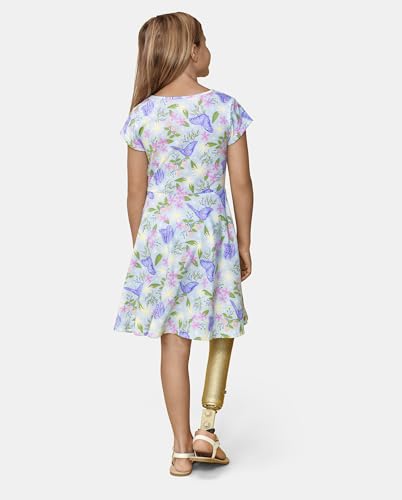 Girls' Plaid Stretch Jacquard Short Sleeve Dress - The Children's Place