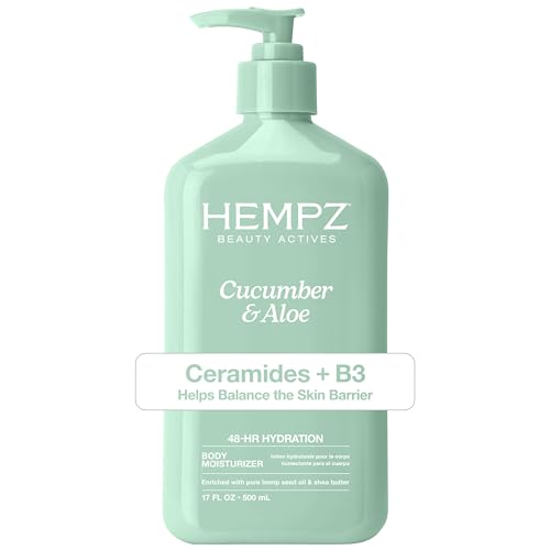 Hempz Cucumber & Aloe Body Lotion - 17 Fl Oz Daily Moisturizer