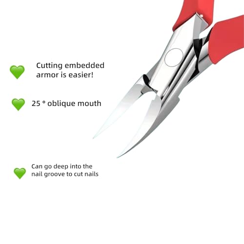 Professional Toenail Clippers for Thick & Ingrown Nails - Ergonomic Grip