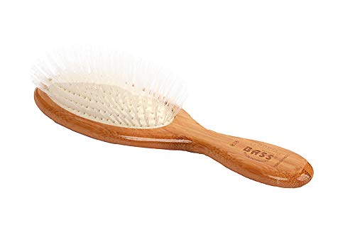 Bass Purse Size Oval Nylon Brush - Compact Hair & Grooming Tool