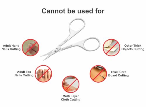 ZIZZLON Professional Cuticle Scissors with Curved Blade