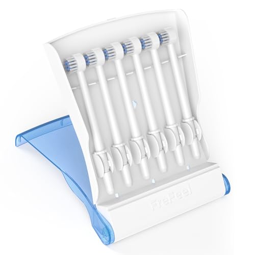 Waterpik Replacement Tips - 6 Toothbrush Tips with Storage Case