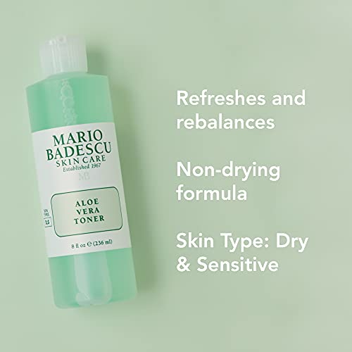 Mario Badescu Aloe Vera Toner 8 Ounce - Hydrating Facial Toner for Dry Skin