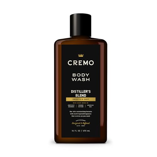 Cremo Men's Body Wash with Bourbon & Vetiver - Rich Lather, 16 Fl Oz