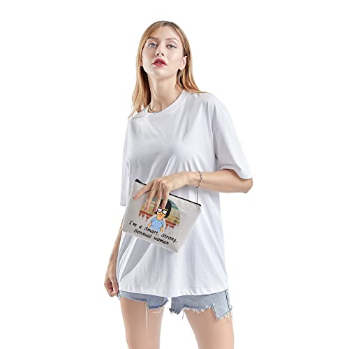 TSOTMO Tina Belcher Makeup Case - Cute Polyester Zipper Bag