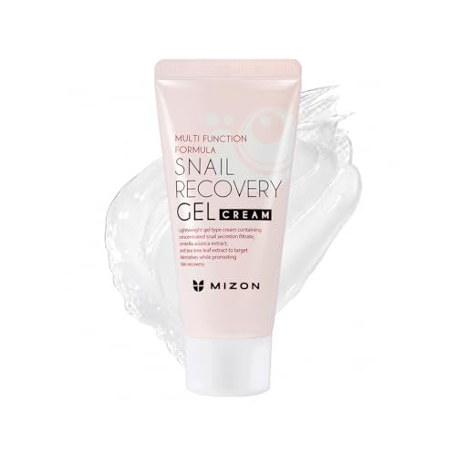 MIZON Snail Recovery Gel Cream 1.5 Fl Oz - Hydrating Skin Care with Snail Mucin & Hyaluronic Acid