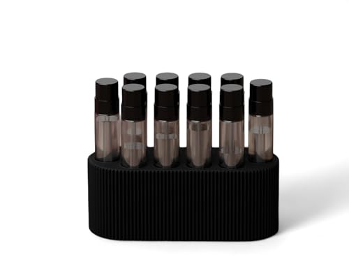 Perfume Sample Organizer for 2mL Vials - Black Makeup & Skincare Storage