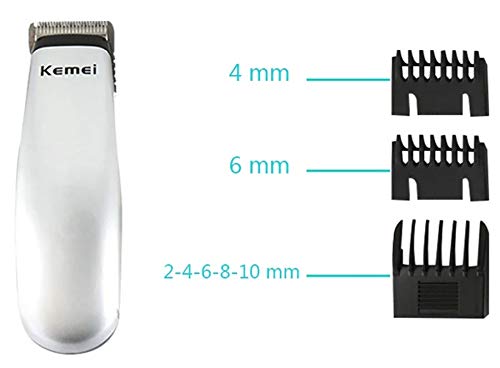 XFQUIJ Mini Electric Hair Trimmer & Beard Clipper - Grey Portable Grooming