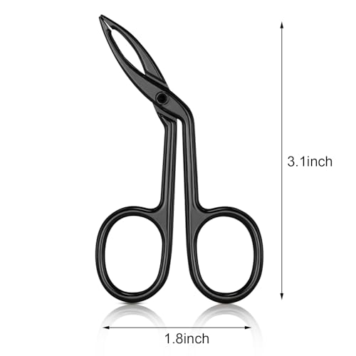 Hicarer 3-Pack Precision Eyebrow Scissors & Tweezers Set