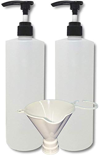 32oz Refillable Pump Bottles for Soap & Shampoo - 2 Pack