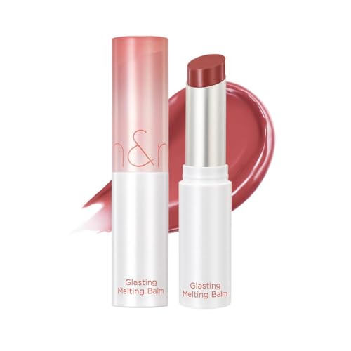 rom&nd Glasting Melting Lip Balm - Hydrating Tinted Gloss 0.12 oz - #06 Kaya Fig