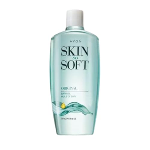 AVON Skin So Soft Bonus-Size Original Bath Oil for Women - Jojoba Moisturizing Body & Shower Oil for Dry Skin Care, Bath Additive for 48-Hour Intense Hydration & Silky Soft Skin ? 24.6 fl oz