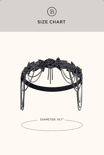 1920s Flapper Headband with Rhinestones - Great Gatsby Hair Accessory