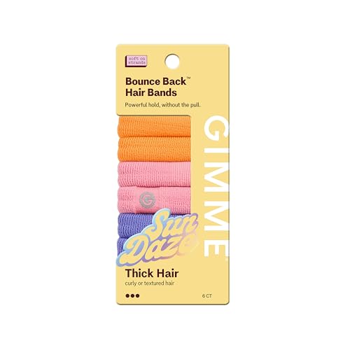 GIMME Medium Hold Seamless Hair Bands - 10 Pack, Multi-Color