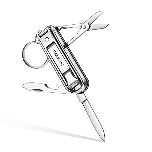 Small Multifunctional Nail Clipper Set with Files Scissors & Knife - MR.GREEN