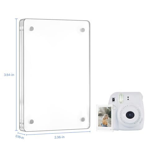 10 Pack Magnetic Acrylic Picture Frames for Instax Mini Photos