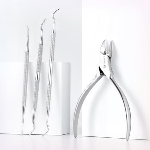 FAMILIFE Stainless Steel Pedicure Kit - 4 Pcs for Ingrown Nails