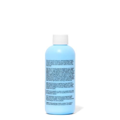 iSonic CSDW01 Denture and Retainer Cleaning Crystals, 8 oz Professional Formula