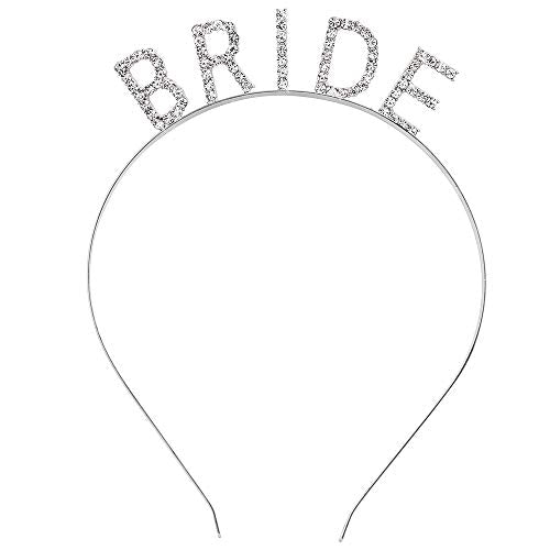 KICOSY Rhinestone Bride Headband for Weddings & Bachelorette Parties