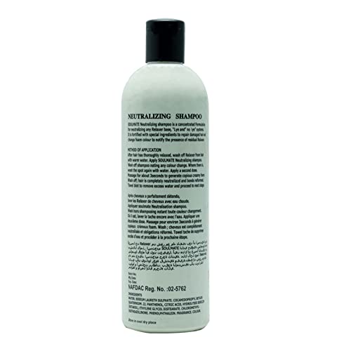 SOUL MATE Neutralizing Shampoo with Color Indicator, 15.2oz