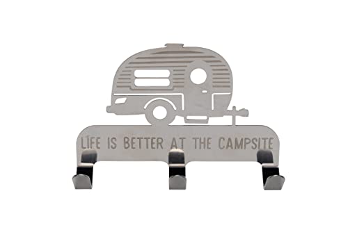 Camco Life is Better at The Campsite 3-Hook Key/Leash Hanger