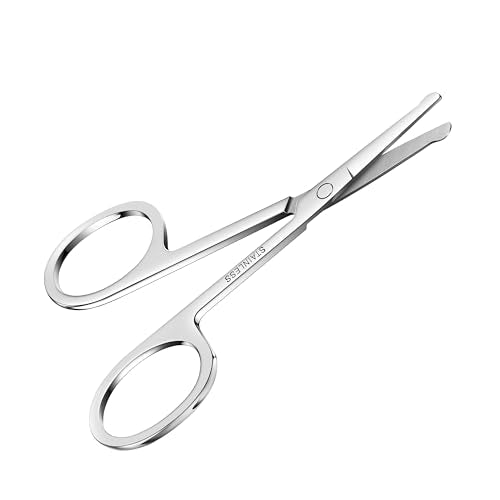 Rounded 24 PCS Grooming Scissors for Men & Women - Precision Safety Tips