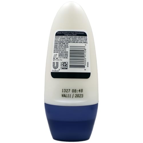 Dove Original Clean Aluminum-Free Roll-On Deodorant 4 x 1.7 fl oz