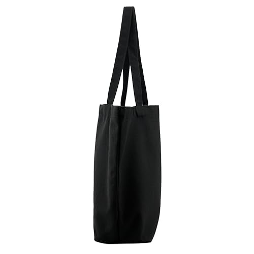 REDSINDA Blank Canvas Cotton Tote Bags - Set of 2 Reusable Grocery Bags