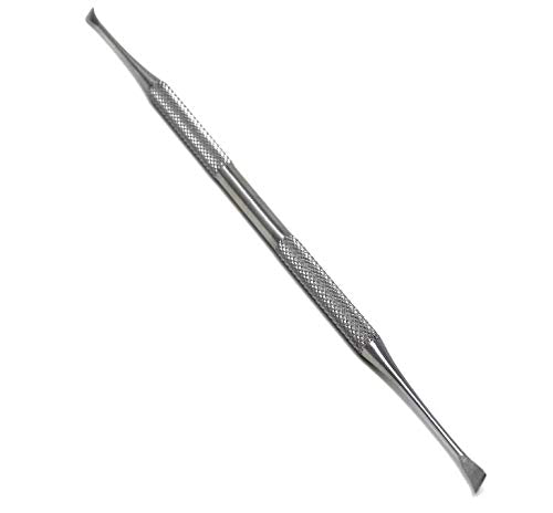 Stainless Steel Dental Tartar Scraper Tool - Double Ended Plaque Remover, 6.5 Inch