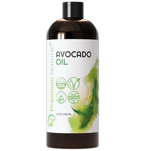 Organic Avocado Oil for Skin Hair Massage & Aromatherapy 8 fl oz